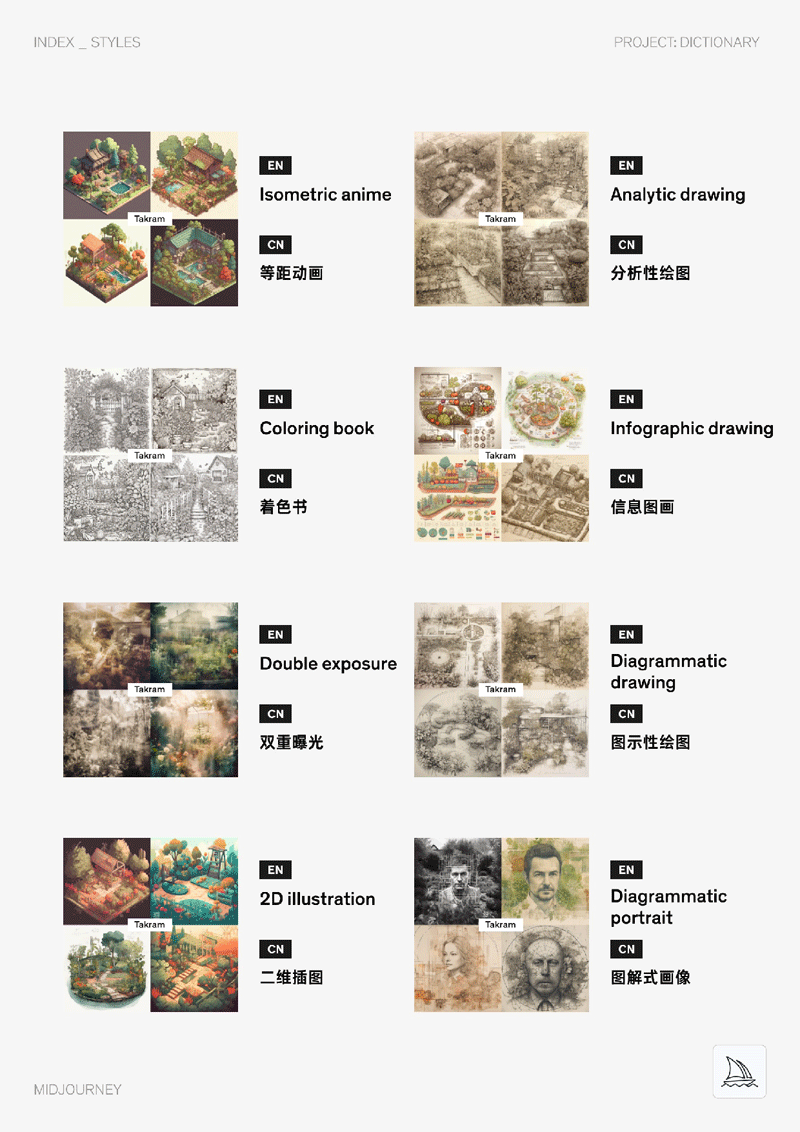 Midjourney中英双语图文Prompt指令辞典