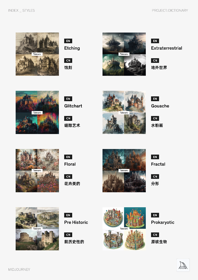 Midjourney中英双语图文Prompt指令辞典