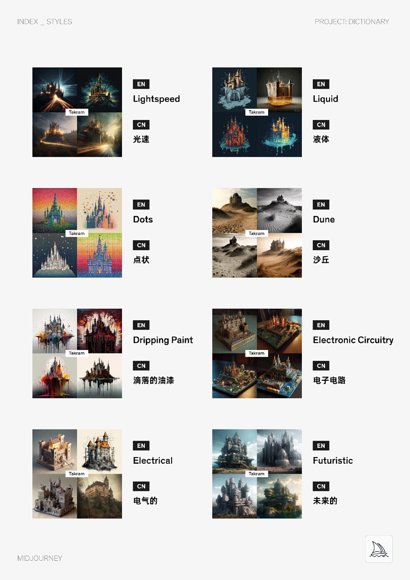 Midjourney中英双语图文Prompt指令辞典