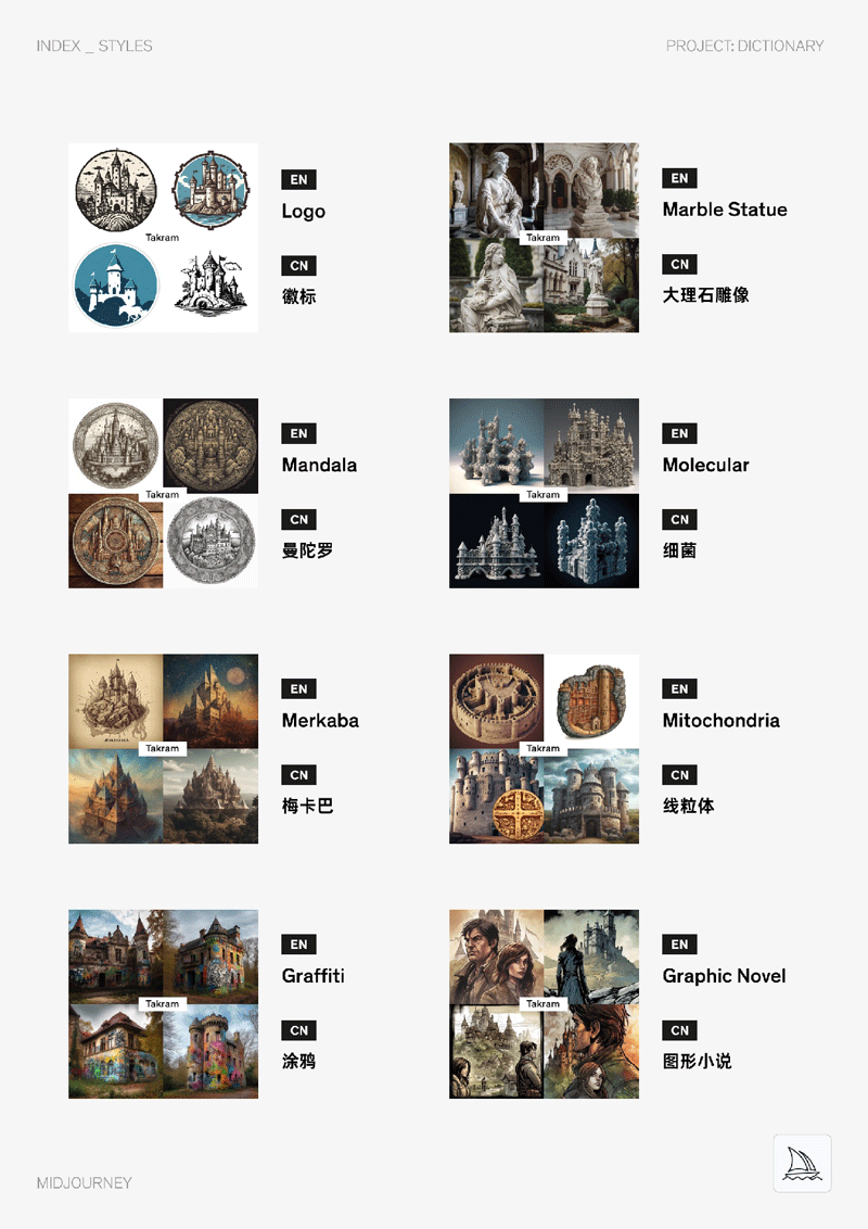 Midjourney中英双语图文Prompt指令辞典