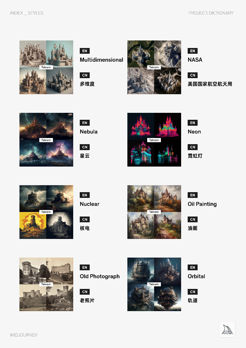 Midjourney中英双语图文Prompt指令辞典