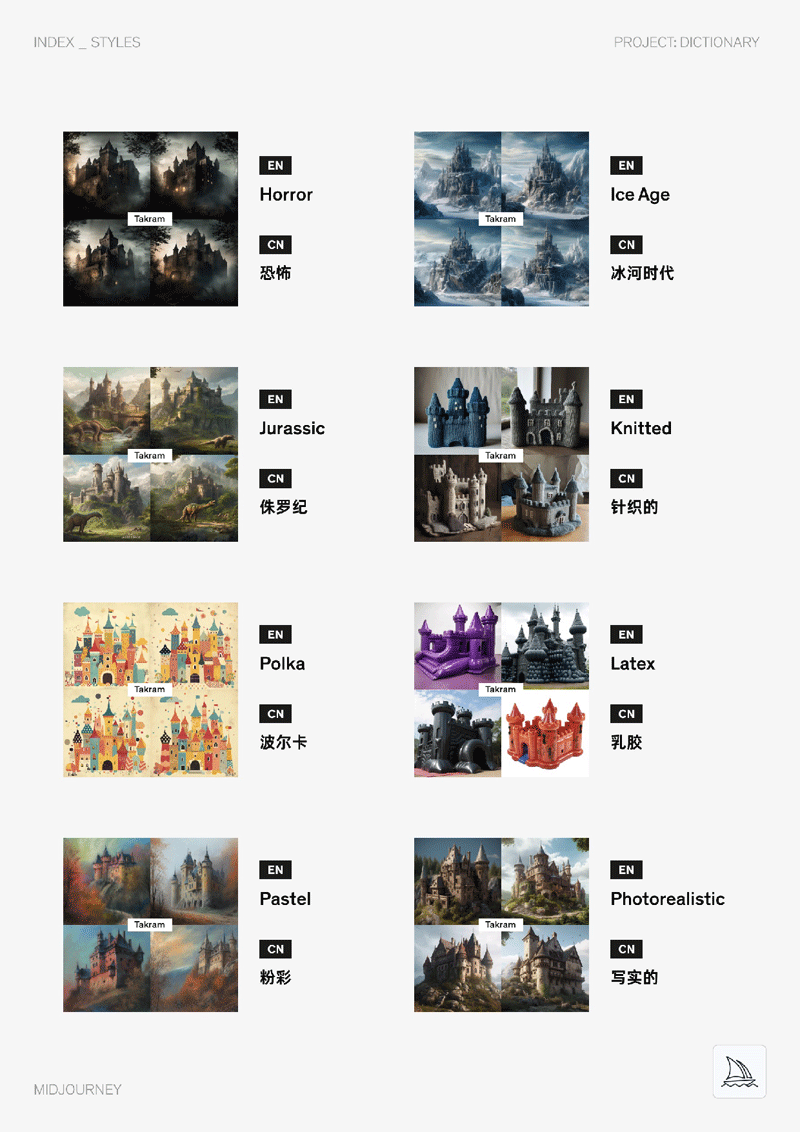 Midjourney中英双语图文Prompt指令辞典