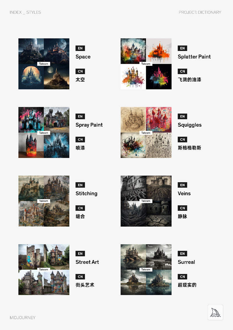 Midjourney中英双语图文Prompt指令辞典
