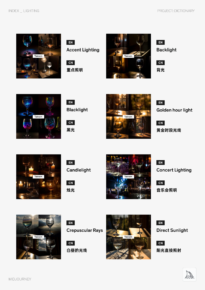Midjourney中英双语图文Prompt指令辞典