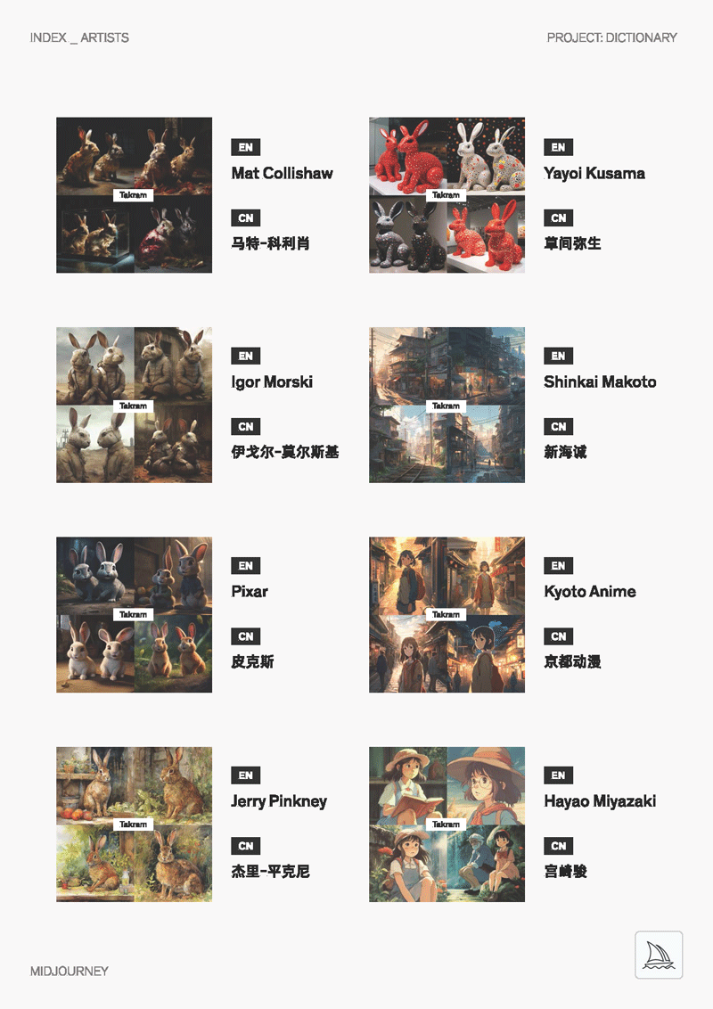 Midjourney中英双语图文Prompt指令辞典