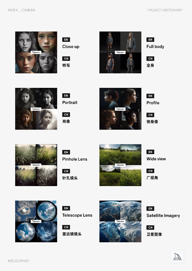 Midjourney中英双语图文Prompt指令辞典