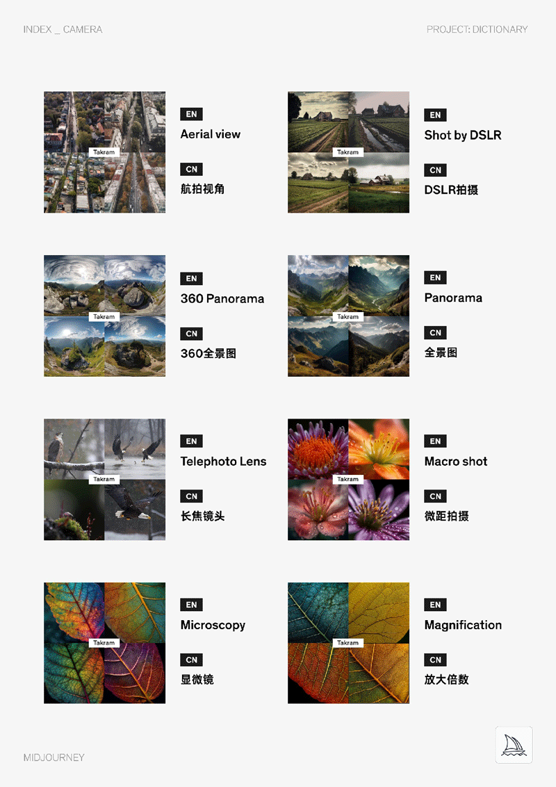 Midjourney中英双语图文Prompt指令辞典