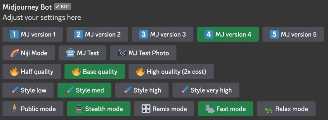 Midjourney-Commands命令教程 Midjourney-Commands命令教程