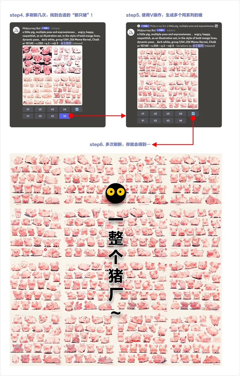 MJ制作表情包 MJ制作表情包
