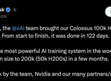 马斯克宣布全球最强AI训练集群启动，计划新增10万颗GPU-Ai设计师学院