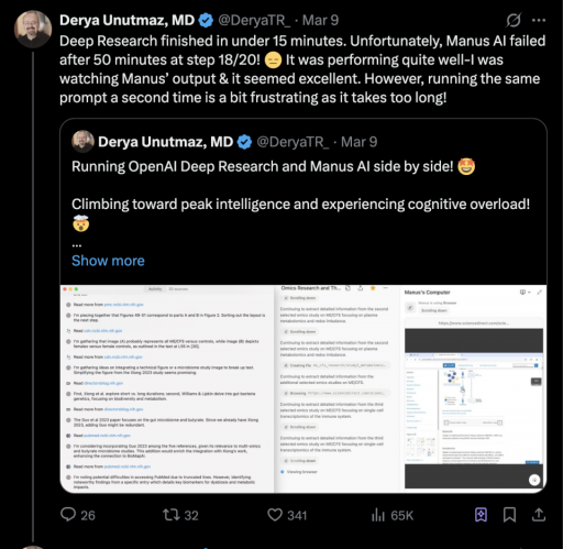 海外 AI 圈,开始讨论起 Manus