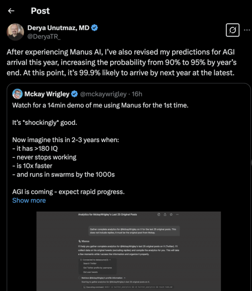 海外 AI 圈,开始讨论起 Manus