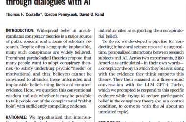 AI大模型登上Science封面，用对话破解谣言阴谋-Ai设计师学院