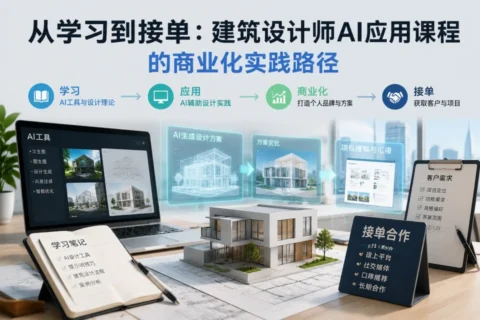 从学习到接单：建筑设计师AI应用课程的商业化实践路径