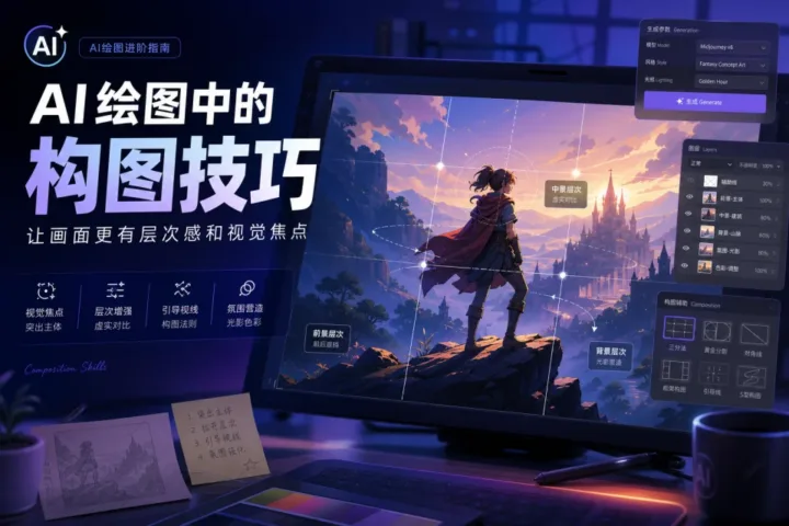 AI绘图中的构图技巧：让画面更有层次感和视觉焦点