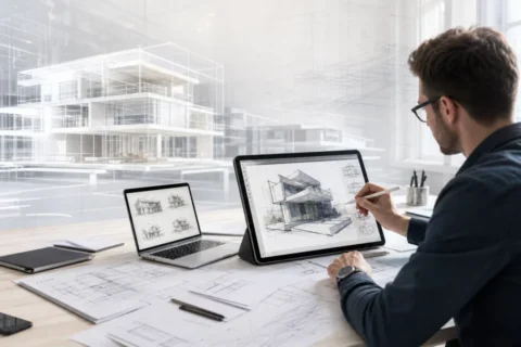 设计师如何利用AI快速制作建筑方案草图