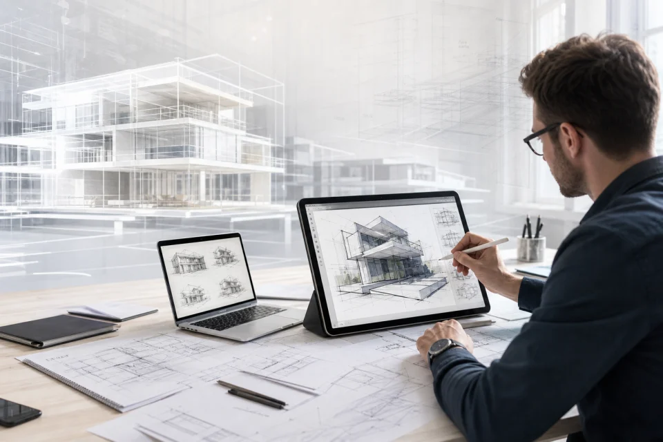 设计师如何利用AI快速制作建筑方案草图