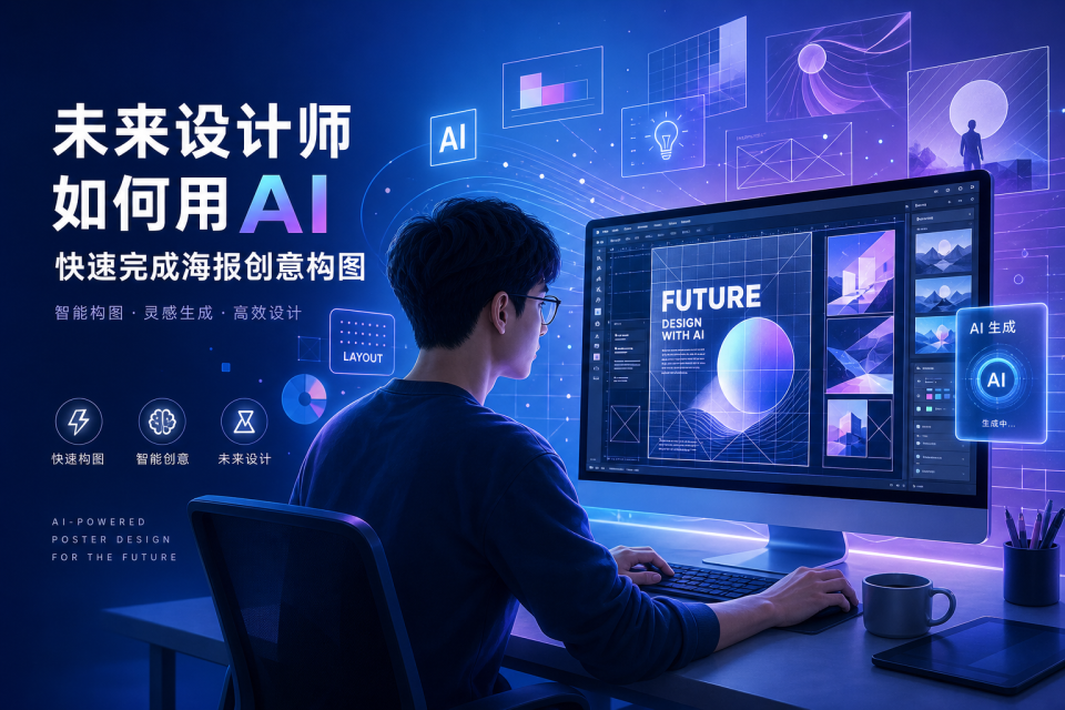 未来设计师如何用AI快速完成海报创意构图