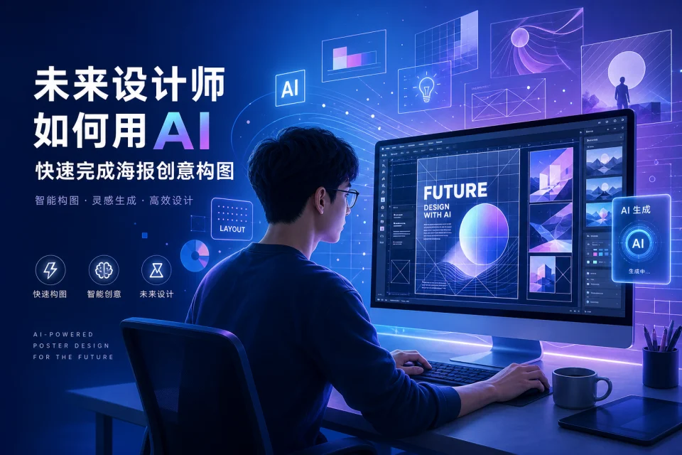 未来设计师如何用AI快速完成海报创意构图