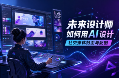 未来设计师如何用AI设计社交媒体封面与配图-Ai设计学院