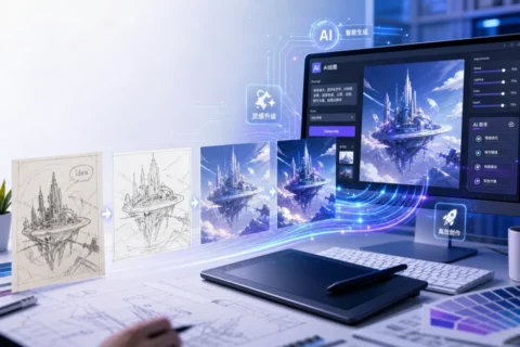 如何用AI进行二次创作？把草图快速变成成品图