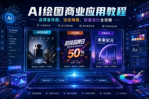 AI绘图商业应用教程：品牌宣传图、活动海报、封面设计全攻略