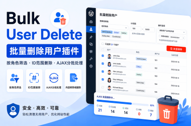 WordPress批量删除用户插件Bulk User Delete，支持角色筛选与AJAX分批删除-Ai创意社