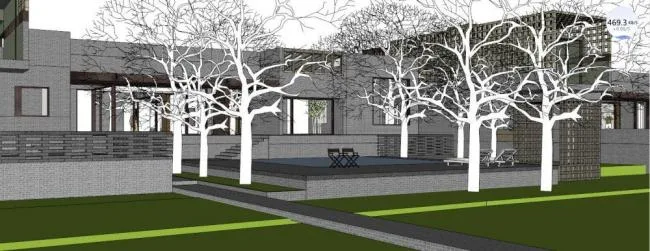 Sketchup别墅模型|别墅，新中式风格