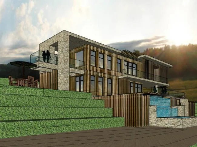 Sketchup别墅模型|山地别墅，多层，花园洋房，现代风格