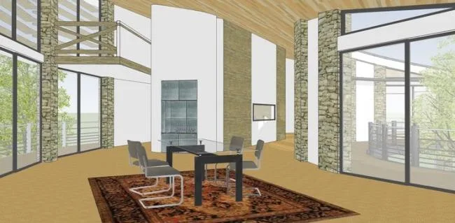 Sketchup别墅模型|独栋别墅，山地，现代风格，住宅设计