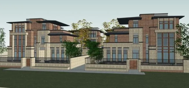 Sketchup别墅模型|别墅住宅区，欧式古典风格，居住建筑