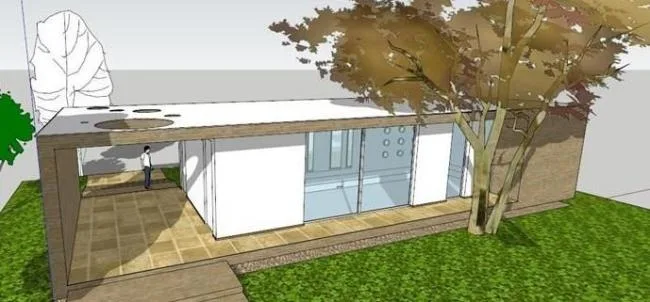 Sketchup别墅模型|独栋别墅，现代风格