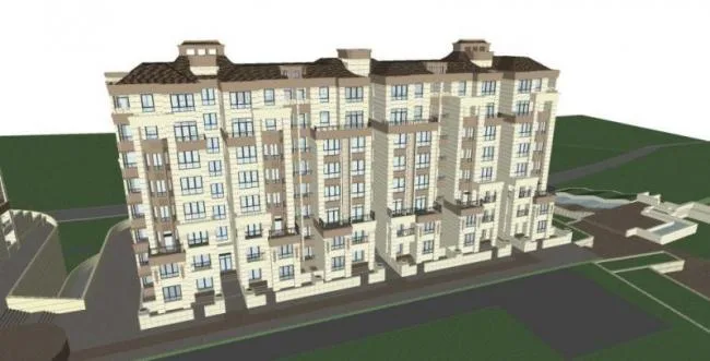 Sketchup别墅模型|联排别墅,新古典风格