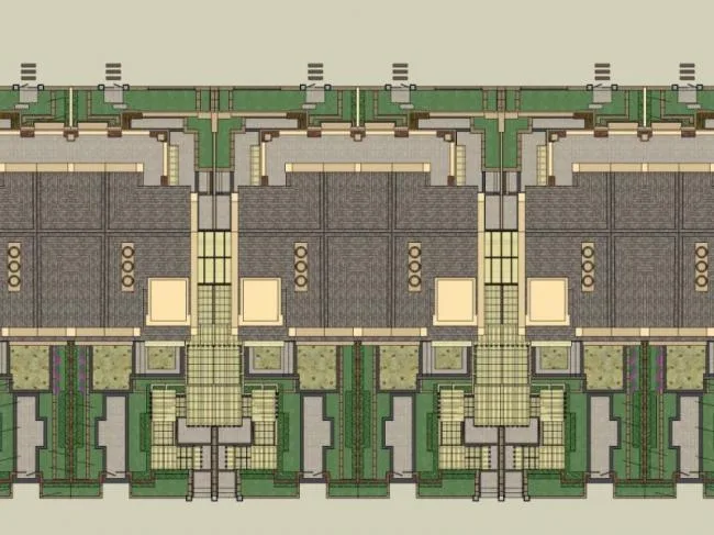 Sketchup别墅模型|联排别墅，英式风格