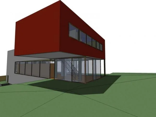 Sketchup别墅模型|独栋别墅，现代风格