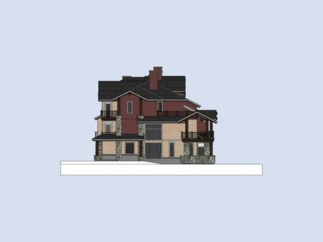Sketchup别墅模型|联排别墅，现代风格