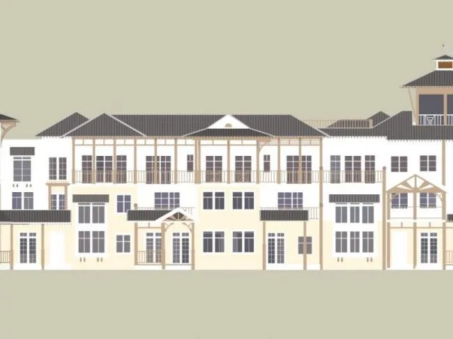 Sketchup别墅模型|联排别墅，欧式风格