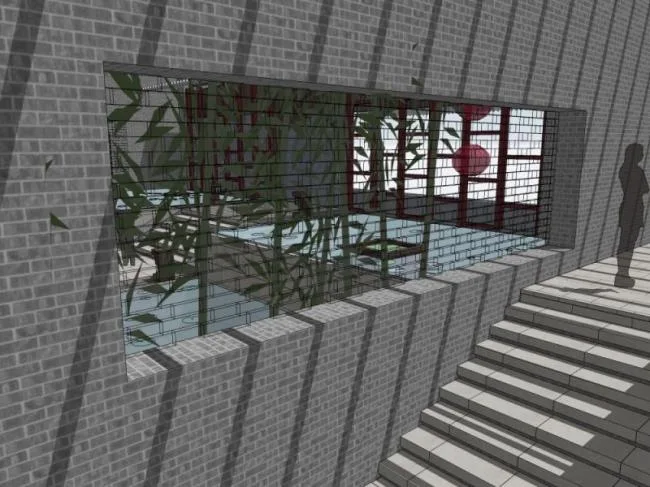 Sketchup别墅模型|庭院别墅，中式风格