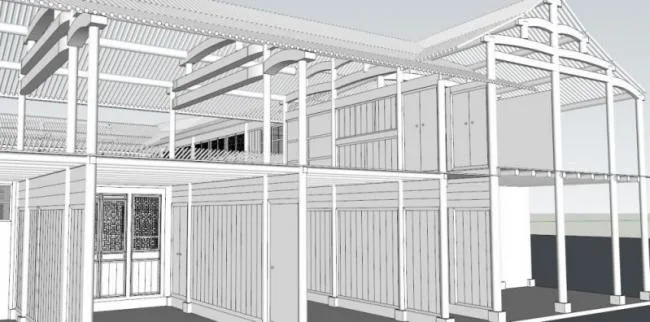 Sketchup别墅模型|独栋别墅，中式风格