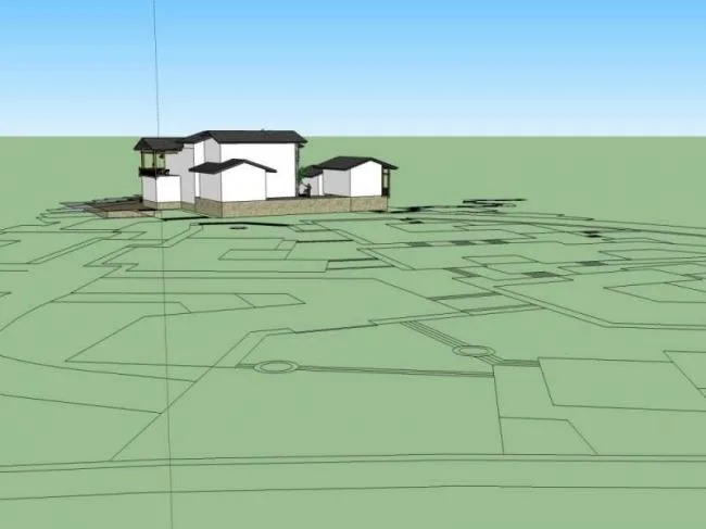 Sketchup别墅模型|独栋别墅，中式风格