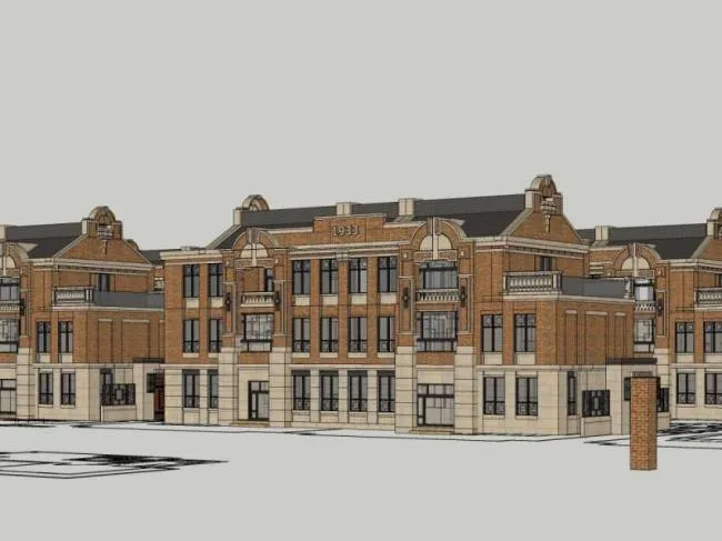 Sketchup别墅模型|联排别墅，欧式古典风格