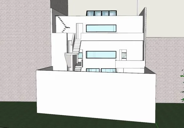 Sketchup别墅模型|普兰纳库斯住宅，别墅，现代风格