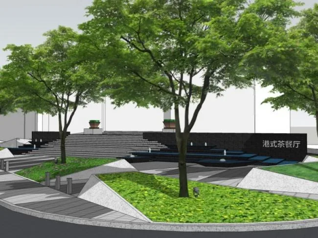 Sketchup住宅模型|商业景观，现代风格