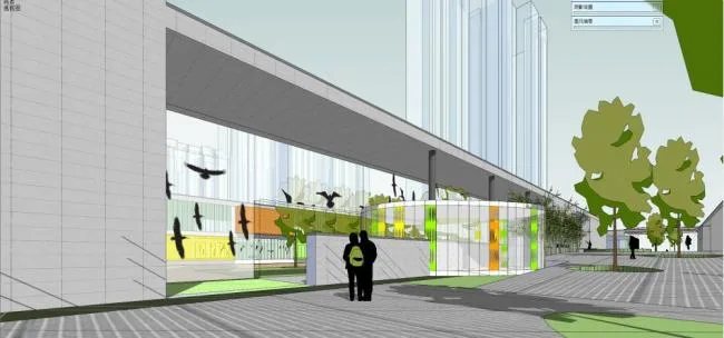 Sketchup商业模型|多层会所，商业建筑，现代风格