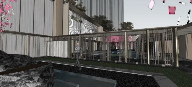 Sketchup商业模型|艺术馆，现代风格，商业建筑