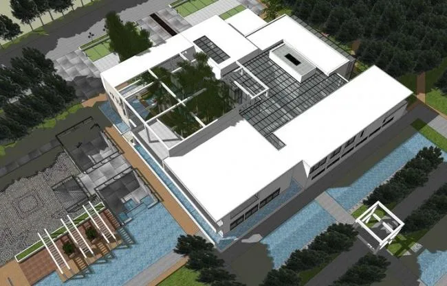 Sketchup商业模型|生态餐厅，商业建筑，现代风格
