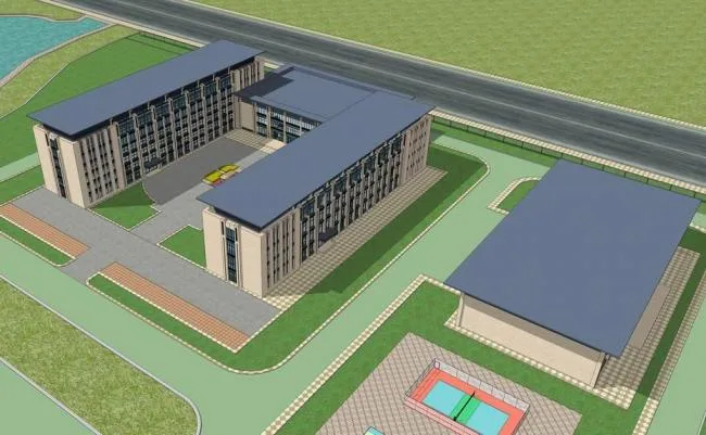 Sketchup住宅模型|多层宿舍楼，公寓，新亚洲风格，居住建筑