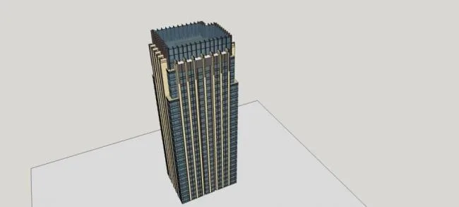 Sketchup办公模型|高层办公楼，新古典风格，写字楼