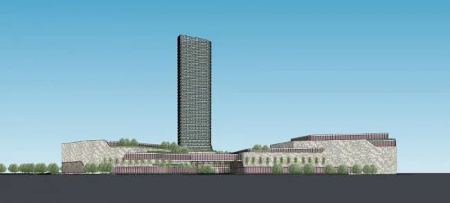 Sketchup办公模型|高层商业办公楼，现代风格，酒店，商场，商业裙房