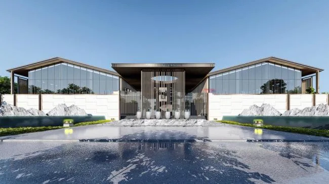 Sketchup商业模型|售楼处，现代风格，商业建筑